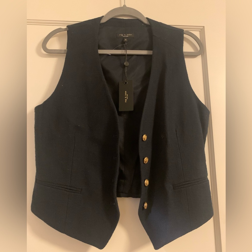 Rag and Bone navy vest - women’s size 10
